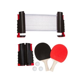 Trademark Innovations Trademark Innovations Portable & Lightweight Ping Pong Game Set (Red)