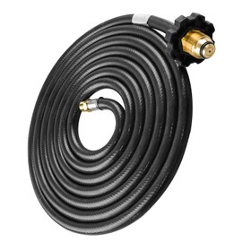 GUZIKO 12FT Replacement Propane Hose with 1/4" Inverted Male Flare, RV Rubber Camper Tank Hose Replace 59035 Propane Supply Hose Connect to 20lb or 30lb Tank