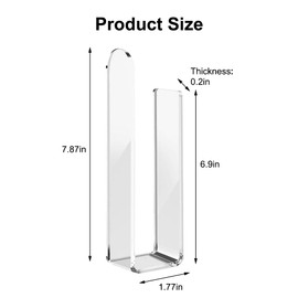 Acrylic Hat Organiser Wall, Pack of 2 Cap Organiser, Acrylic Hat Holder, No Drilling Required, Baseball Cap Holder Wall, Hat Stand for Baseball Caps, Bedroom, Living Room, Wardrobe