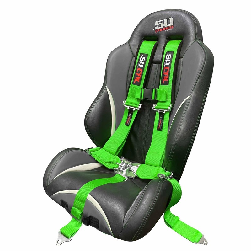 50 Caliber Racing Green 2" 5 Point Harness for Cars,