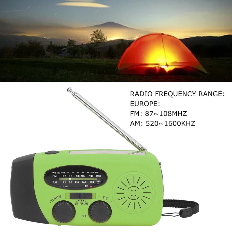 Hand Crank Solar Radio Multifunctional Emergency Radio LED Radio with