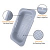 Fousenuk Extendable Strainer Basket Over the Sink Grey, Strainer for