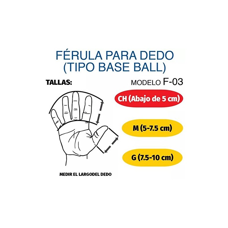 Tynor F-03 Férula para dedo (Mediana)