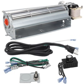 DELSbbq GFK4 GFK4A GFK4B FK4 Fireplace Blower Fan Kit for Heatilator, Majestic, Lennox, Vermont Castings, Monessen, CFM, Temco Fireplace, Rotom HB-RB74K, R7-RB74K