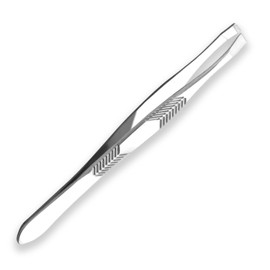 Hair Line Slant Tweezer For Blackheads n Ingrown Hair, Stainless Steel For Hair Removal Plucker Tiniest Removal Shape Eyebrows Remove Splinters_Silver