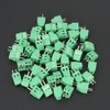 50pcs/set 2 Pin PCB Mount Screw Terminal Block, Screw Terminal