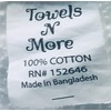 Towels N More 12 Pack White Bath Towel (24x48 Inch)