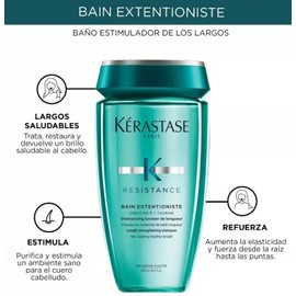 Resistance Kit Tratamiento Para Cabello Dañado Shampoo Bain Extentioniste (250 Ml) y Serum (50 Ml)