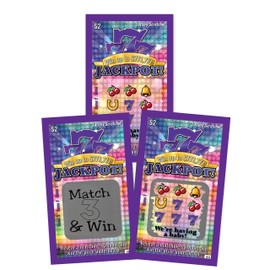 My Scratch Offs 5 Cards Adult Scratch Off Lotto Fake Triple 7s Jackpot Lottery Tickets for Pregnancy Announcement