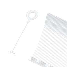 ccHuDE 1000 Pcs Plastic J Hook Tag Fasteners Tagging Gun Fasteners Garment Tag Attacher Standard Label Attachments Clothing Hanging Barbs for Retail Store