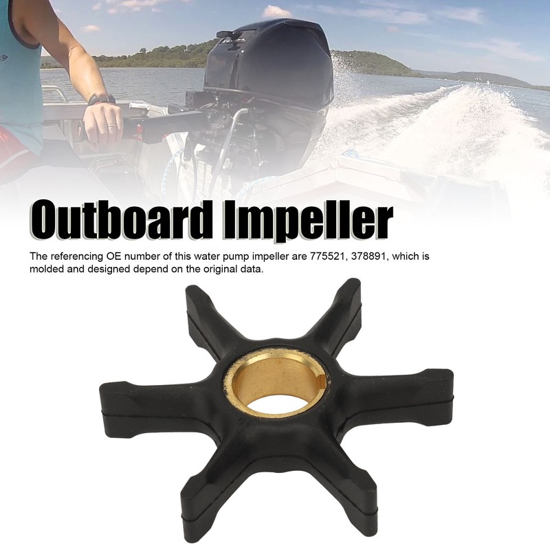 Water Pump Impeller 775521 6 Blade Outboard Engine Pump Impeller
