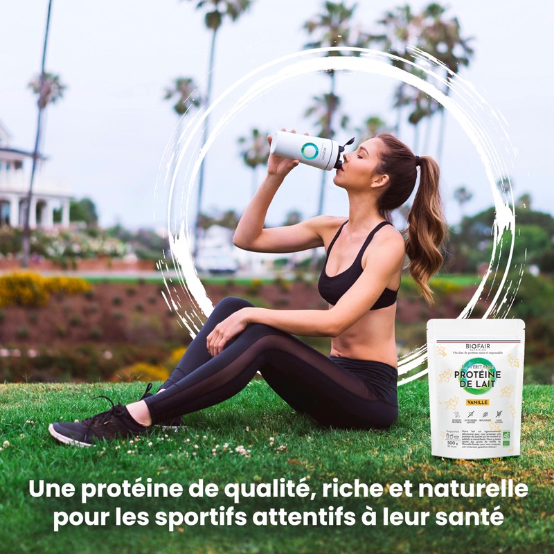 BIOFAIR NUTRITION Organic Vanilla Whey Protein - 500g/20 Doses -