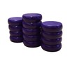 26 White and Purple Crokinole Discs - Full Set (Small