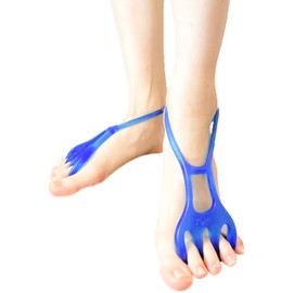 【PIRICA mode】 足指トレーニング チューブ リング 足指セパレーター 足指 広げる トレーニング トレーニングチューブ 足裏のストレッチ お風呂でリラックス 取扱説明書付き (ブルー)