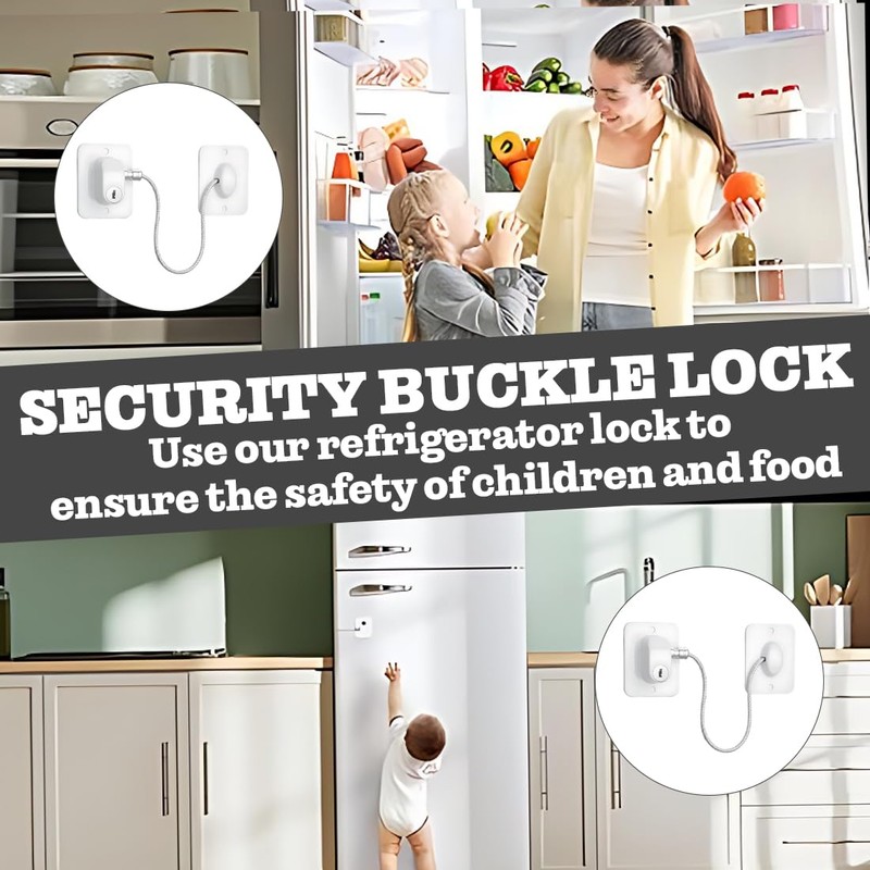 Children's Window Lock Without Drilling, Fridge Lock, Window Protection Children,