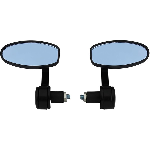 MotorToGo Black Handle Bar End View Mirrors for Triumph Street