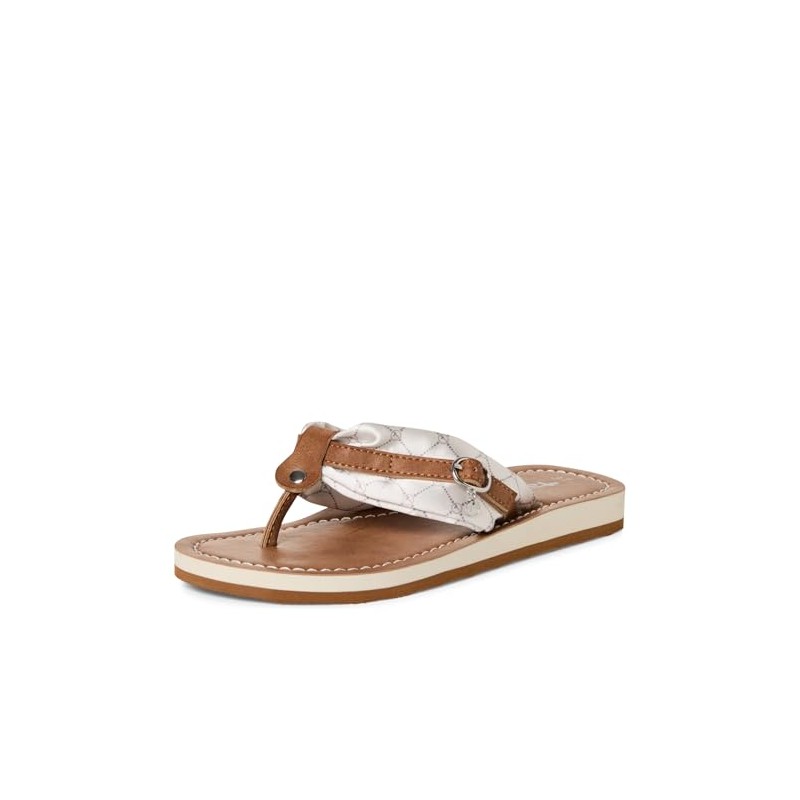 Tamaris Women's Mules Fabric Toe Separator with Buckle 1-27109-42, Cream