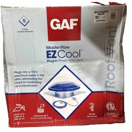 Master NEW Master Flow 1050 CFM Weathered Wood Galvanized EZ Cool Plug-In Power Roof