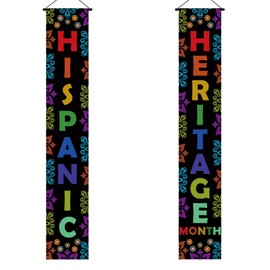 Hispanic Heritage Month Decorations Hispanic Heritage Month Banner Latin American Banner Spanish Classroom Decor National Hispanic Heritage Month Decor for Classroom Bulletin Board，Home Party