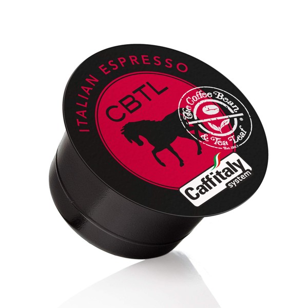 CBTL Italian Espresso Cápsulas oscuras por el grano de café y hoja de té, caja de 16 unidades