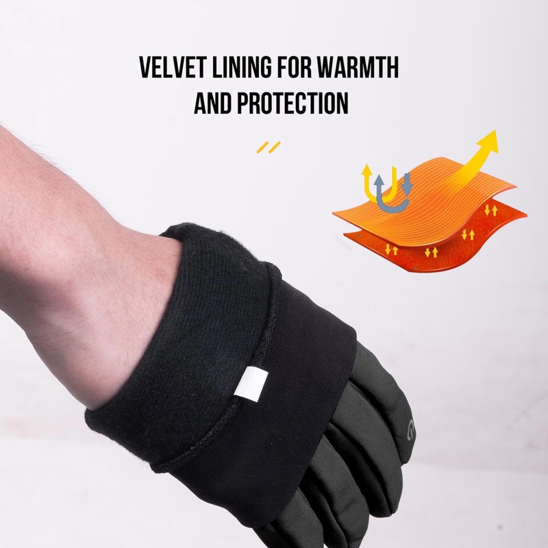 Soft Warm Touch Screen Winter Gloves for Men Women Windproof