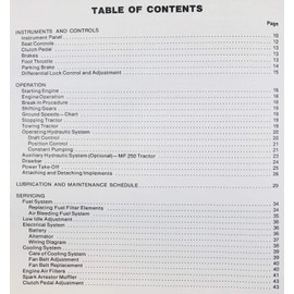 Massey Ferguson Mf 240 250 Tractor Owners Operators Manual Book Maintenance