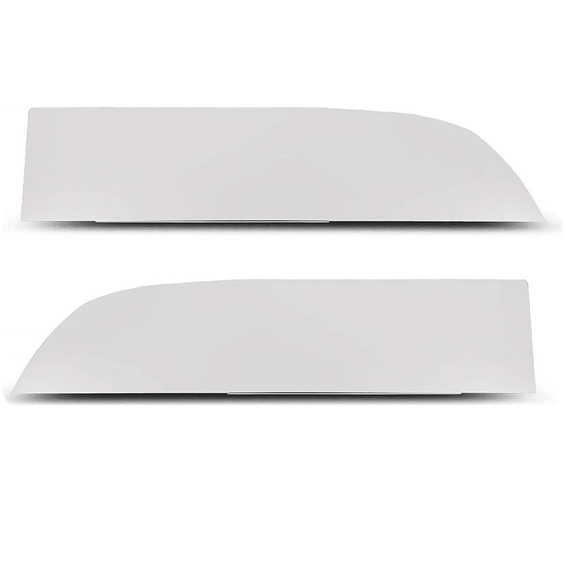 2PCS for 2013+ Kenworth T680/T880 Stainless Steel 8" Chopped Window