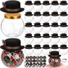 20 Set DIY Christmas Mason Jar with Lids and Felt