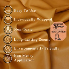 Bundle Contents - 40 pack of Wonder Wafer Car Air Freshener: 20 Clean Car, 20 New Leather, 2 scents