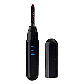 Cilorredor de pestañas calentado con 2 configuraciones de Calor LCD Muestra Recargable de Silicona sin Dolor de Silicona.                             