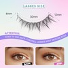 EVENTILL Natural Lashes Cat Eye 12MM Eyelashes Wispy False Eyelashes