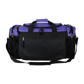 ProEquip 17" Sport Gym Bag Duffle Bag Heavy Duty Travel Size Bag Sport Bag Durable Gym Bag (Purple)