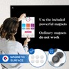 QUEENLINK Black Dry Erase Board, 36" x 24" Magnetic Glass