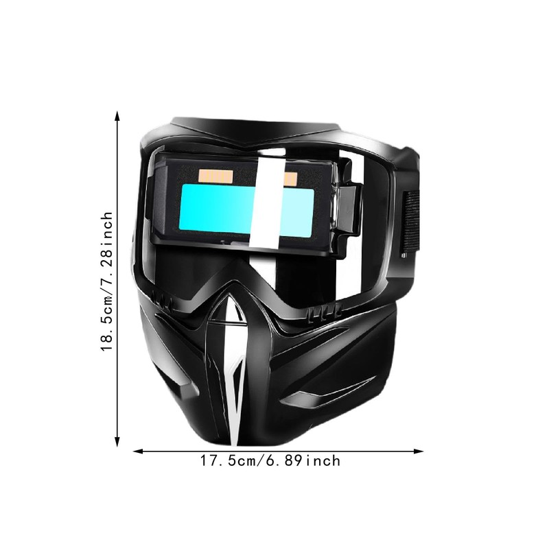 Milageto Auto Darkening Welding Glasses Face Shields Anti Splashes Eye
