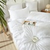 YASMENG Seersucker Duvet Cover 140 x 200 cm White Striped