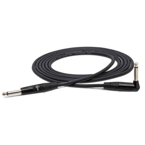 Hosa HGTR-010R Pro Straight to Right Angle Guitar Cable -