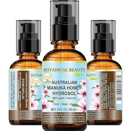 Australian Manuka Honey HYDROSOL Floral Water 100% Pure Natural Facial Toner, Moisturizer for Skin, Face, Hair 2 Fl. oz.- 60 ml by Botanical Beauty