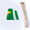 TSMD Brazil Stick Flag Brazilian Small Mini Hand Held Flags,5x8