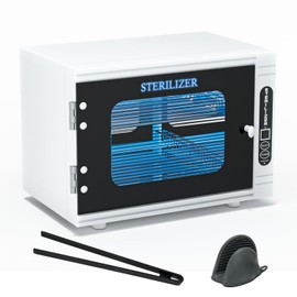 Yofuly Sterilizer for Esthetician, 12L Large Sterilizer for Nail Tools, Multi-Functional Nail Cleaning Box, Large Capacity Cleaning Cabinet for Home Use, Barbers, Beauty Salons, and Spas