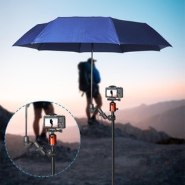 Sequpr Camera Double Clamp Camera Clamp Mount Super Clamp for GoPro Light Tripod Reflector Bicycle Motorcycle Handlebar Selfie Stick Table