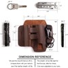 Gentlestache Multitool Belt Sheath, EDC Leather Belt Organizer, Belt Holder