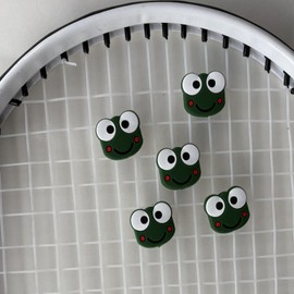 5pcs Cute/Funny Frog Tennis Racket Vibration Dampener,Cartoon Shape Tennis Racquet Shock Absorbers