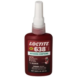 Loctite 21448 Green 638 High Strength Retaining Compound, 50 mL Bottle