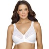 Exquisite Form Womens Front Close Posture #5100565 Bra, White, 42B