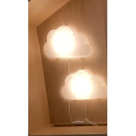 IKEA Set Of 2 - UPPLYST Cloud White LED Wall Lamp Children