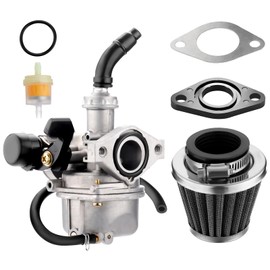 GEARLEADER PZ19 Carburetor 19mm with 35mm Air Filter Kit for 4 Stroke 50cc 70cc 80cc 90cc 110cc 125cc ATV Dirt Pit Bike Carburetor Carb Pocket Go-Kart ATV