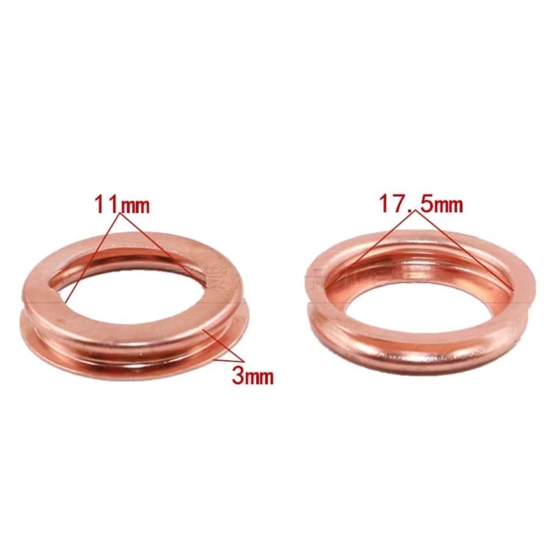 Drain Washer for Nissan, 10 Pieces, Copper M12 11026-01M02 19-17006