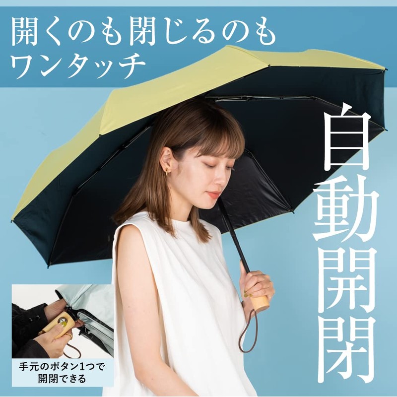 VITAFELICE vnsz-619z Women's Folding Parasol for Rain or Shine, Automatic