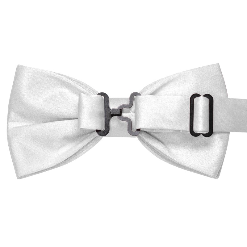 RBOCOTT White Pre-tied Bow Tie Adjustable Bowtie for Men(26)
