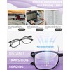 NOVIVON 6 Pack Progressive Multifocal Reading Glasses for Women Men,